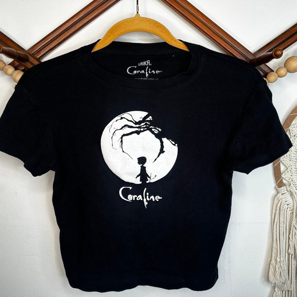 Laika Coraline Black Crop Babydoll T